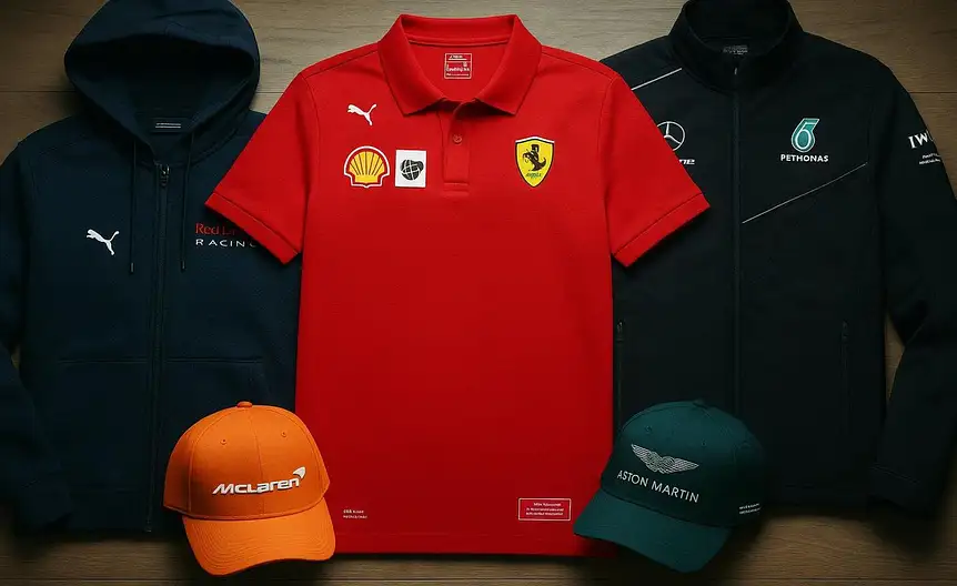 Odziez formula 1 koszulki kurtki poradnik rozmiary