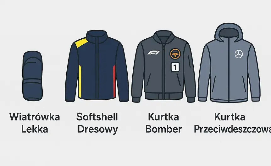 Kurtki formula 1 softshell wiatrowka bomberka